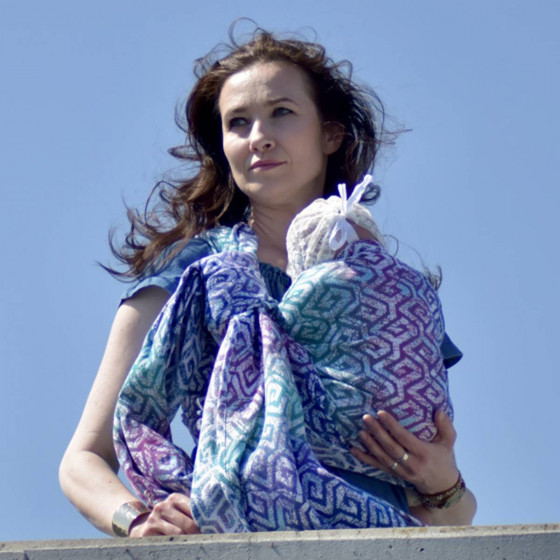 Yaro Xi Ultra Anemone Rainbow - Ring Sling tissé