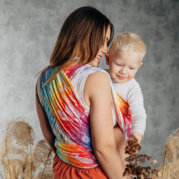 Lennylamb Dragonfly Rainbow baby wrap M 4.6.m