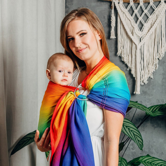 Lennylamb Sling Rainbow Baby - Écharpe de Portage Sling