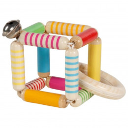 Goki Flexible dice rattle - Wooden toy