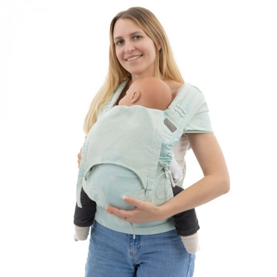 Fidella Flyclick - Outer Space Turquoise -  Halfbuckle Baby Carrier Toddler Size