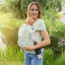 Fidella Flyclick - Outer Space Turquoise - Halfbuckle Baby Carrier Toddler Size