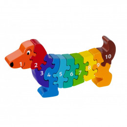 Puzzle Dog 1-10 wooden Lanka Kade