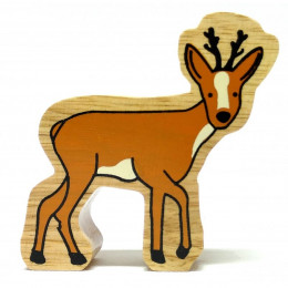 Corzo le chevreuil - Figurine en bois recyclé La Pachamama