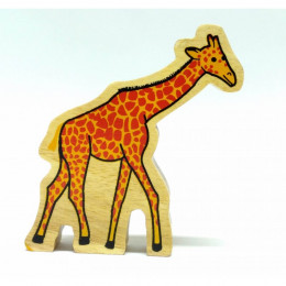 Kiravi la Girafe - Figurine en bois recyclé La Pachamama