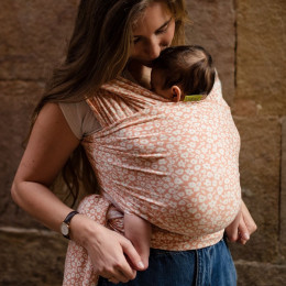 Boba Wrap Serenity Bamboo Blush Meadow - elastic Sling