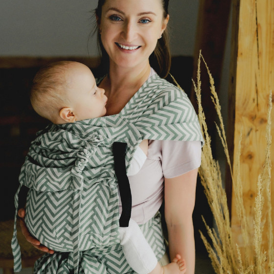 Little Frog Cross Hybrid Carrier Natural Miles - Half Buckle