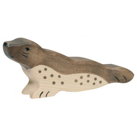 Vache  debout  noire Holztiger