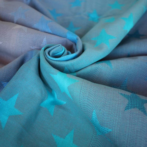 Yaro Stars Aqua Grad Grey - Écharpe de portage tissée