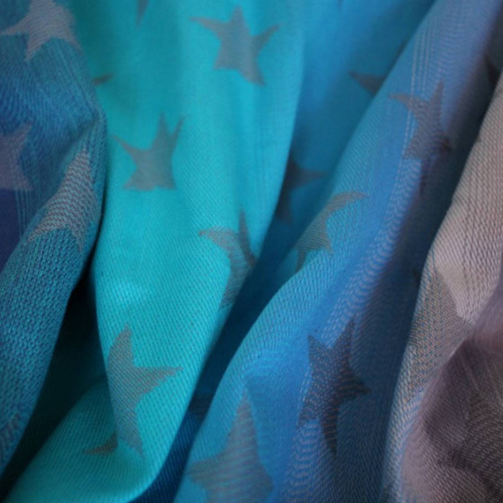 Yaro Stars Aqua Grad Grey - Écharpe de portage tissée