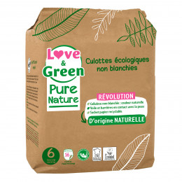 Love and Green Pure Nature Culotte taille 6 x 16 (+ de 16kg)