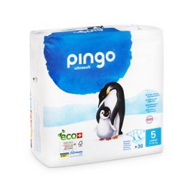Pingo Couches écologiques jetables Junior Taille 5 x 36
