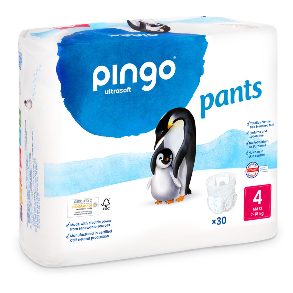 Pingo Culottes d'apprentissage Maxi Taille 4 x 30
