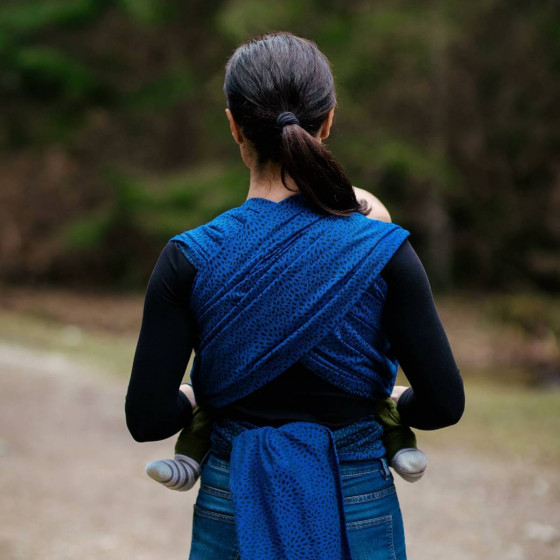 Be Lenka Bloom Blue - Écharpe de portage Tissée