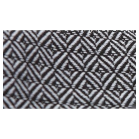 détail de la broderie LEO NOIR / BLANC de Storchenwiege