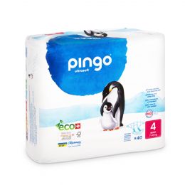 Pingo Pack 4x 40 Couches écologiques jetables Taille 4