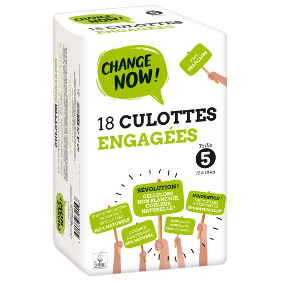 Change Now ! Couches culottes engagées Taille 5 x 18
