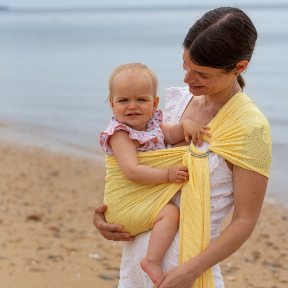 Naturioù R'sling Jaune Pastel – écharpe sans nœud respirante