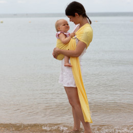 Naturioù R'sling Jaune Pastel – écharpe sans nœud respirante