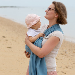 Naturioù Simply Sling Denim - écharpe de portage sans nœud