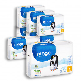Pingo Lingettes bébé écologiques et jetables x 80
