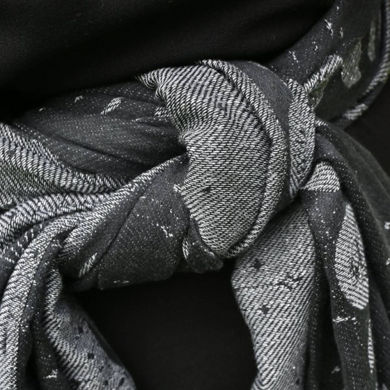 Yaro Luna Duo Black Grey Glam - Écharpe de portage tissée