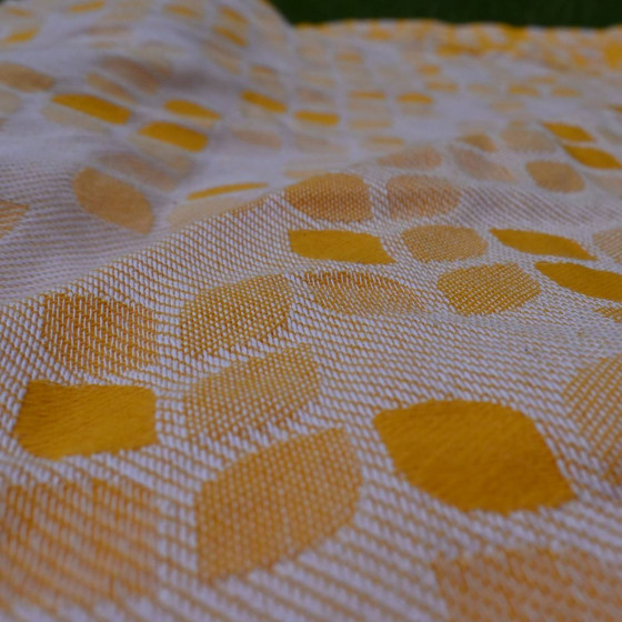 Yaro Petals Duo Yellow White Seacell - Écharpe de portage tissée