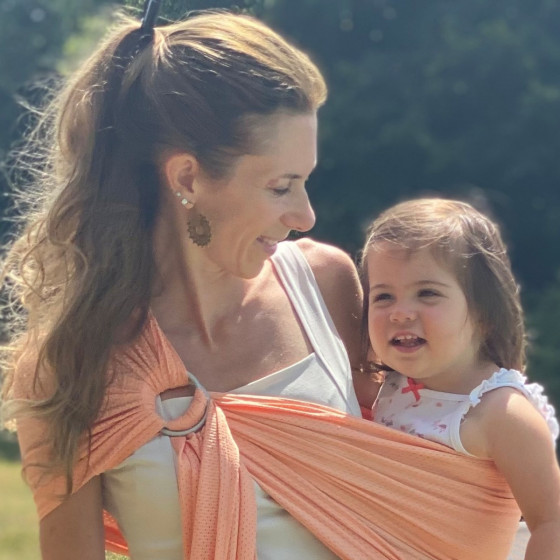 Naturioù R'Sling Orange Pastel - Mesh Ring Sling