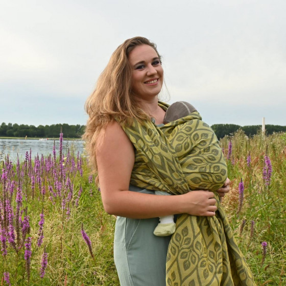 Yaro La Vita Duo Yellow Grey Blue - Ring Sling tissé