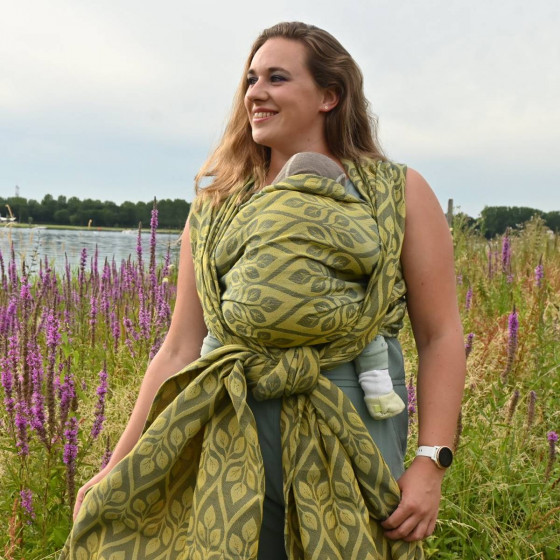 Yaro La Vita Duo Yellow Grey Blue - Ring Sling tissé