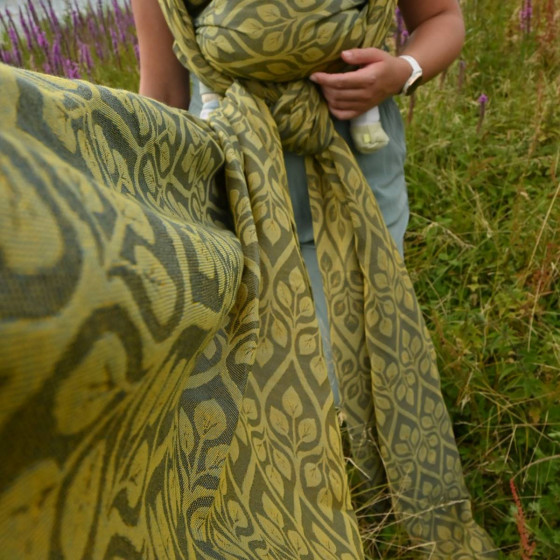 Yaro La Vita Duo Yellow Grey Blue - Ring Sling tissé