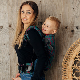 LennyLamb LennyPreschool Deco Maroon Moss - Baby Carrier