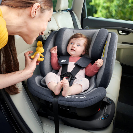 KinderKraft Xpedition Siège Auto Pivotant 0-36kg ISOFIX grey gris