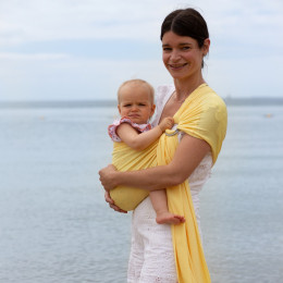 Naturioù R'sling Jaune Pastel – écharpe sans nœud respirante