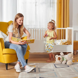 KinderKraft Lunky - baby cot for many years