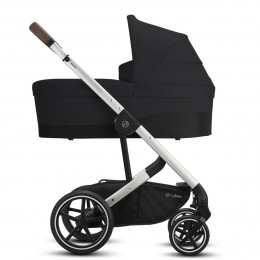 Cybex Gold Balios S Lux Deep Black Chassis Silver - Poussette tout-terrain combinee avec COT S