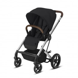 Cybex Gold Balios S Lux Deep Black Chassis Silver - Poussette tout-terrain combinee
