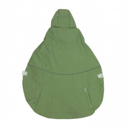 MaM Softshell Flex Cover Deluxe babywearing cover - Heather Green Cream