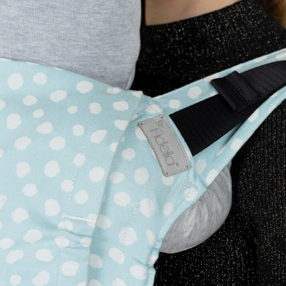 Fidella Fusion 2.0 Fullbuckle Polka Dots Bleu Ciel - Porte-bambin