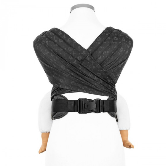 Fidella Flyclick Plus Saint Tropez Beau Noir - Taille Bambin Porte-bébé Halfbuckle