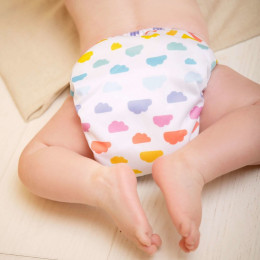 Totsbots TeenyFit Star V5 Cloud Nine - Couche Lavable TE1 pour nouveau-né