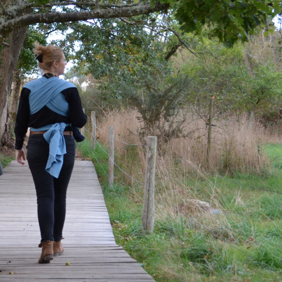 Naturiou Simply Wrap Denim - Écharpe de portage tissée