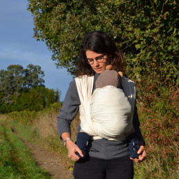 Naturiou Simply Wrap Ecru - Écharpe de portage tissée