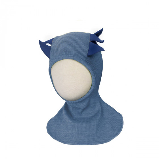 Manymonths Dino Hood UNIQUE - Cagoule bébé en laine mérinos