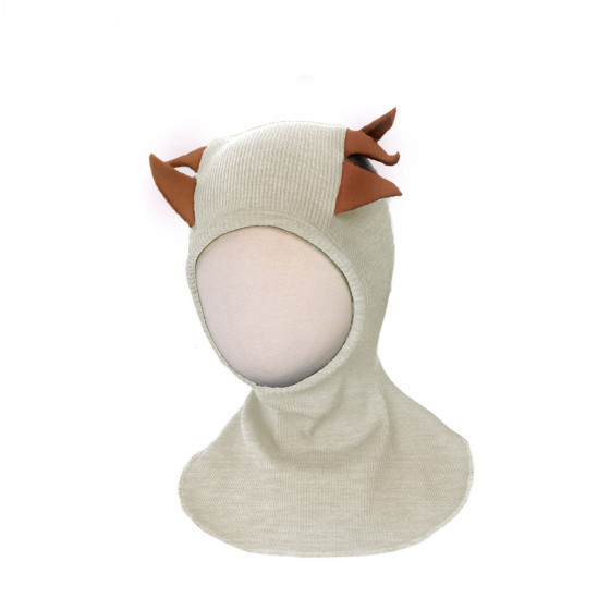 Manymonths Dino Hood UNIQUE - Cagoule bébé en laine mérinos