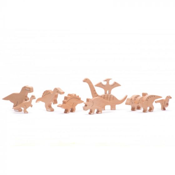 Bajosaurs Bajo - lot de figurines en bois