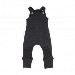 ManyMonths Natural Woollies Romper Playsuit - MaMidea - Foggy Black