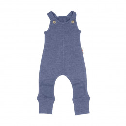 Manymonths Romper Playsuit - Salopette en Laine Mérinos pour Bébé - Blue Mist