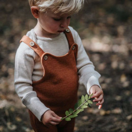 ManyMonths Natural Woollies Romper Playsuit - MaMidea - Potter's Clay