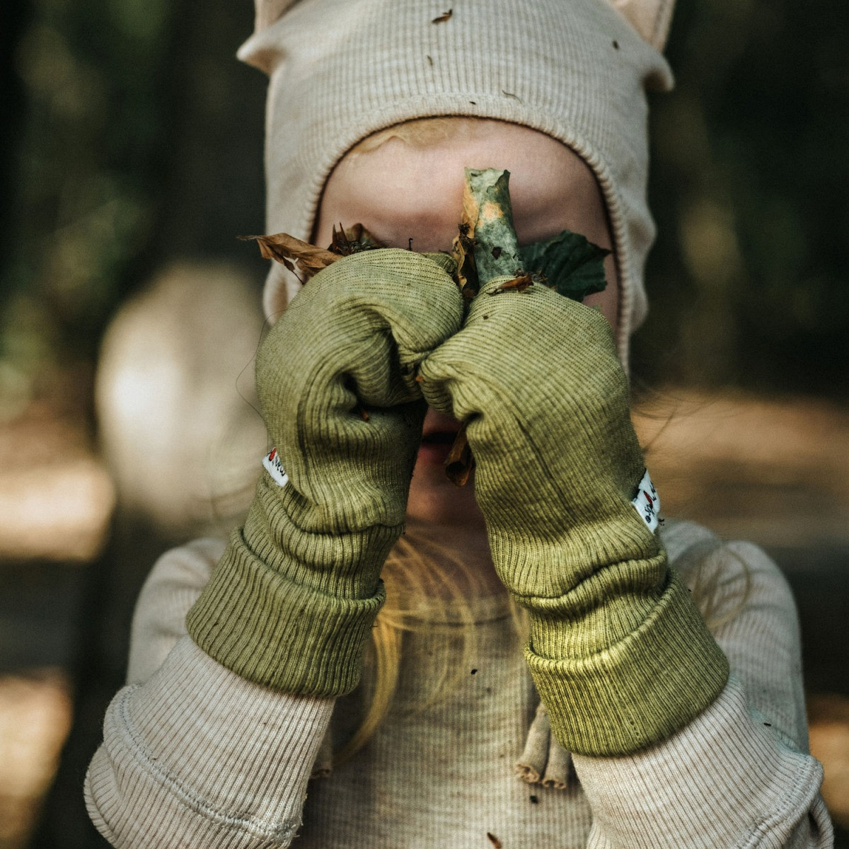Modele pour moufles gants pour bébé en laine merinos et cachemire